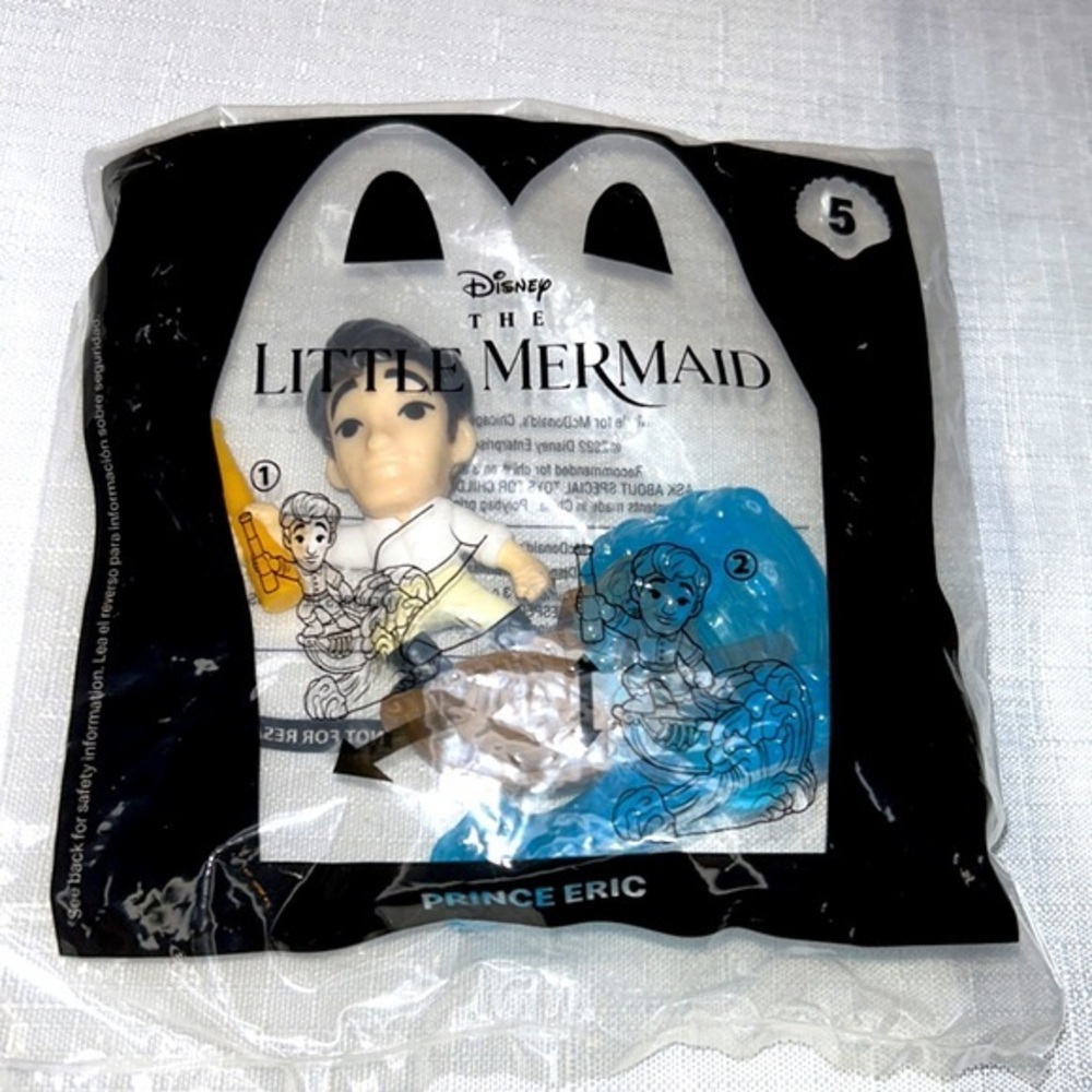 McDonald’s Happy Meal Toy #5 Prince Eric, Disney’s The Little Mermaid Movie
